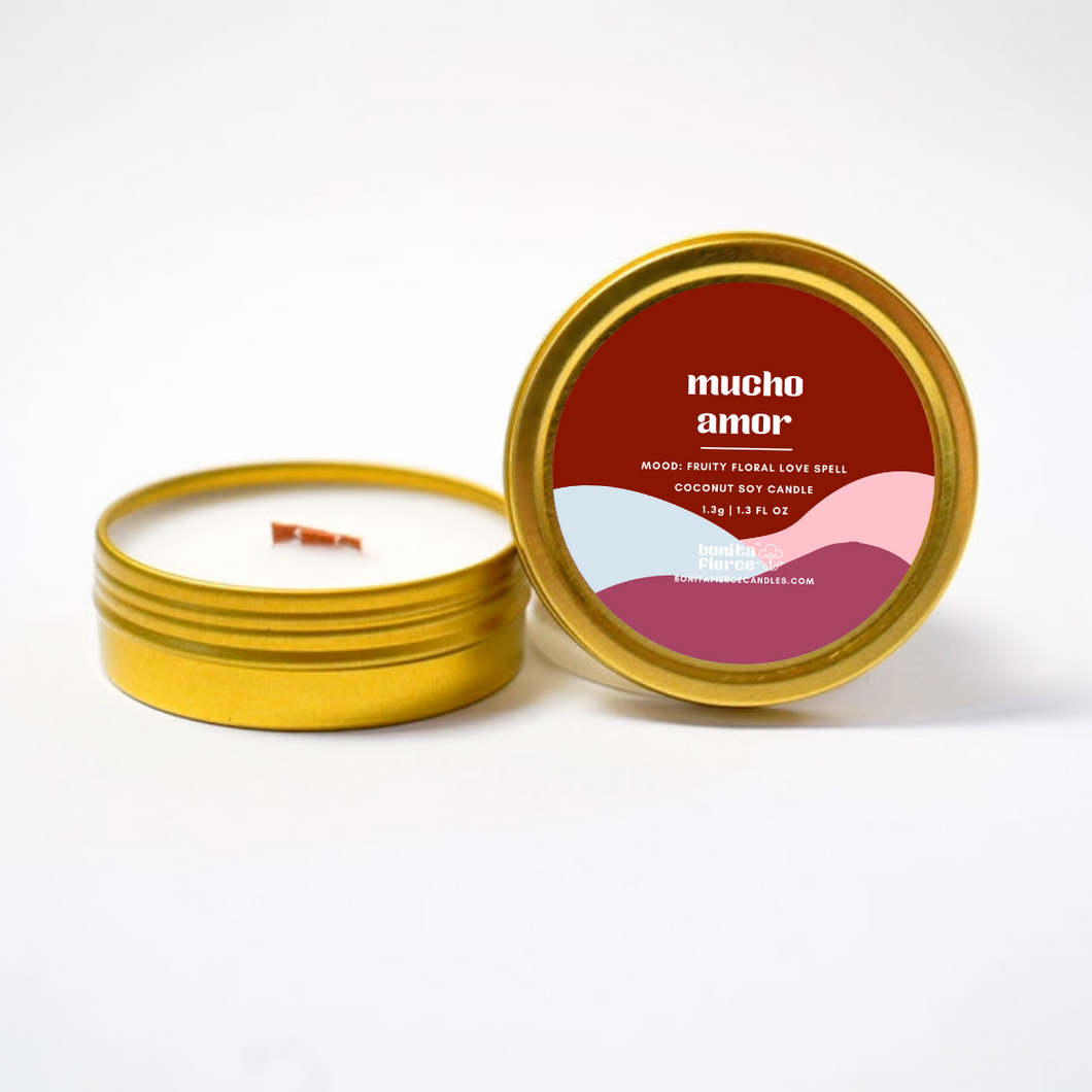 MUCHO AMOR - MINI CANDLE TIN