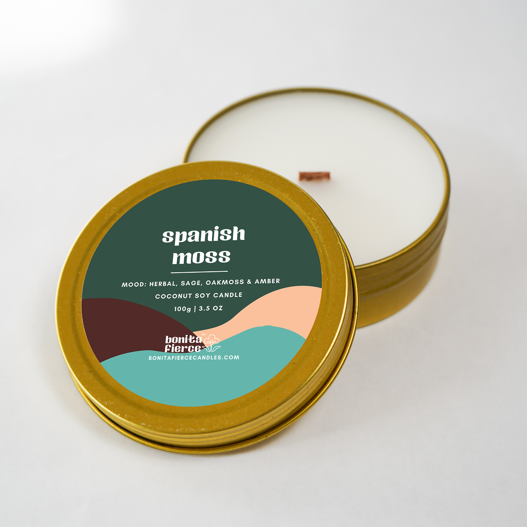 SPANISH MOSS - CANDLE TIN